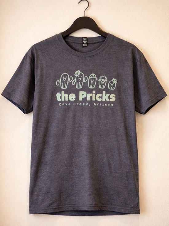 District Other - The Pricks Graphic Tee in Heather Charcoal